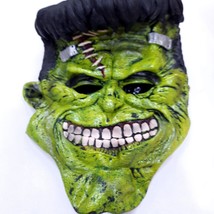 BIG FRANK Frankenstein costume mask only HALLOWEEN green monster adult rubber - £14.47 GBP