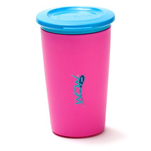 Wow Cup for Kids Original 360 Sippy Cup, Pink with Blue Lid, 9 oz TWO PACK - £7.10 GBP