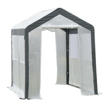 8x6x7ft Walk-In Greenhouse: White - $246.99