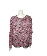 Umgee Sweater 1XL Boucle Pink Multicolor Long Sleeve - $19.79