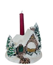 Thomas Kinkade Candle Holder Cottage Memories Christmas 2005 figurine tree home - $49.45