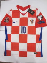 Luka Modric Croatia 2022 World Cup Qualifiers Match Home Soccer Jersey 2021-2022 - £94.39 GBP
