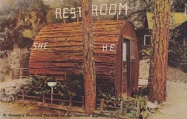 Grundy&#39;s Redwood Terrace Rest Room Highway Garberville Californa CA Postcard C13 - £2.33 GBP