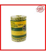 Portable Electric Fence Polywire - 656ft Yellow &amp; Black, 6 Conductors fo... - $532.12 MXN