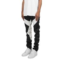Black And White Leather Pants Men's - $130.00