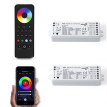 Bluetooth Phone iOS Android RGB LED Color Change Module Pair &amp; 4-Zone Re... - £47.81 GBP