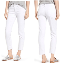 Rag &amp; Bone The Dre Ankle Slim Boyfriend Jeans, Mid Rise, White, Size 12, NWT - $83.22