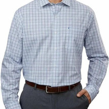 Izod Men&#39;s Size XL Regular Fit Stretch Fabric Blue Long Sleeve Shirt NWT - $16.19