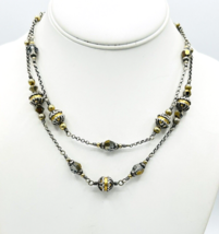 Brighton Double Strand Two Tone Layered Necklace - £25.23 GBP