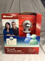Microsoft Lifecam VX-6000 Webcam HD Wide Angle Lens 3x Digital Zoom  NEW - £6.21 GBP