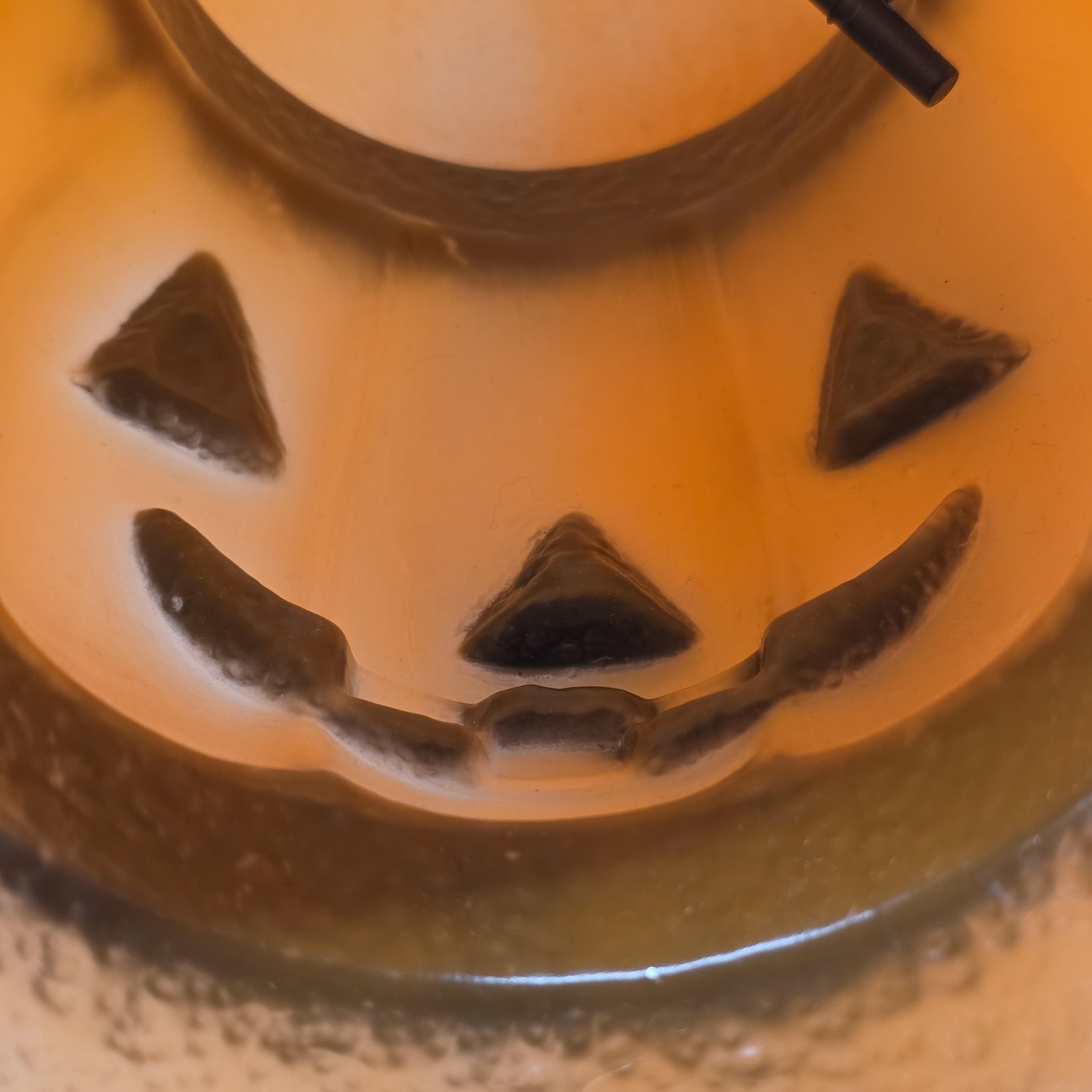 Vintage Plastic Blow Mold Pumpkin Smiling Jack-O- Lantern Decoration Item image 10