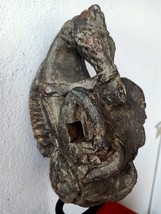 1700&#39;s ancient old wooden hand carved rare horse figurine figure - $5,328.20 MXN