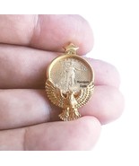 1/10 Oz. American lady liberty eagle gold coin pendant encased in eagle ... - €631,35 EUR