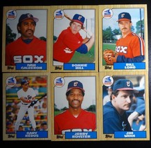 1987 Topps Traded Chicago White Sox Team Set of 6 Baseball Cards - £1.59 GBP