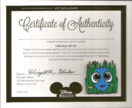 *Little Dory Disney Movie Club Pin VIP With Certificate Of Authenticity NEW - £9.28 GBP