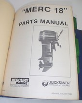 1982 Mercury Outboard &quot;Merc 18&quot; Parts Manual - £10.95 GBP