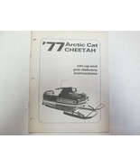 1977 Arctic Cat Cheetah Set Dessus &amp; Pre-delivery Instructions Manuel Us... - €12,77 EUR