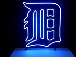 New Detroit Tigers Man Cave MLB Beer Bar Neon Sign 24&quot;x20&quot;   - £195.45 GBP