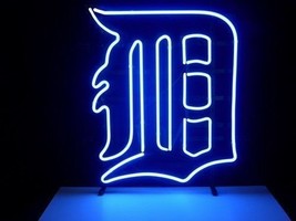 New Detroit Tigers Man Cave MLB Beer Bar Neon Sign 24&quot;x20&quot;   - £200.31 GBP