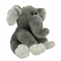 9" MTY International Soft Gray Elephant Plush Stuffed Animal - $19.78