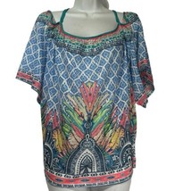 Flying Tomato Cold Shoulder Floral Boho Hippie Top Blouse Plus Size 2X - £18.50 GBP