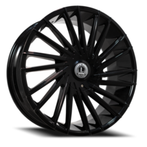 LUX43 20X8.5 5115/127 +31 78.1 All Gloss Black - $343.20