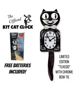 TUXEDO KIT CAT CLOCK 15.5&quot; Limited Edition Free Battery USA MADE Kit-Cat... - $1,319.17 MXN