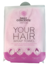 Daily Concepts Your Hair Wrap Towel  Reusable And Travel Packaging - £5.50 GBP