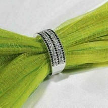 1.50CT Künstlicher Diamant Rosa Ring 14K Weiß Vergoldet Rund Schliff Ehering - £69.32 GBP