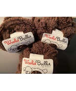 Woolie Bullie by HiKoo Boucle Yarn in Brown (035) 3 skeins 1.75 oz each New - $14.00