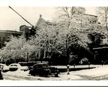 Vtg Postcard RPPC 1940s Hazard Kentucky KY Perry County Courthouse Snow ... - £32.58 GBP
