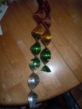 Vintage Christmas Colorful Spiral Plastic Icicles Ornament  - £3.98 GBP