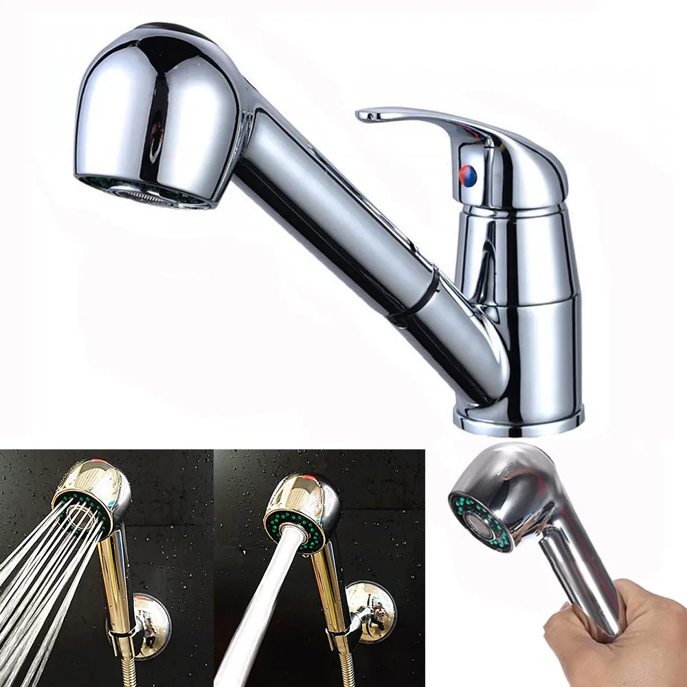 House Home Kitchen Adapter Adjustable Sink Single Handle Mixer Taps Swivel Pull  - £19.91 GBP