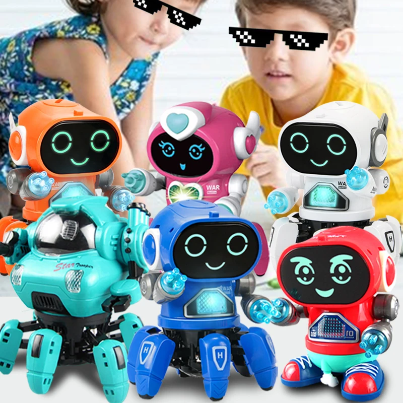 Six-claws Dance Spider Robot LED Music Walking Electric Doll Kids Early - £18.72 GBP+