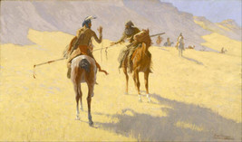 Frederick Remington The Parley Oil Painting Giclee Print Canvas - $9.49+