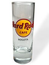 Hard Rock Cafe Bogota Shot Glass 4" Tall Clear Glass Collectible Souvenir - $24.72
