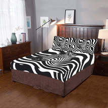 Exotic Comfort: The Chic 3-Piece Zebra-Themed Bedding Set - £75.00 GBP