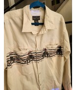 HIGH NOON Men’s Western/Cowboy/Rodeo Style Bulls LS Shirt, Pearl Snaps, ... - $47.39 CAD