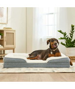 Orthopedic Bolster Bed for Dogs, Machine Washable Cover, Blue, 48&quot; x 35&quot; - €42,72 EUR
