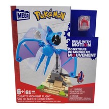 Mega Nintendo Pokemon Motion Zubats Midnight Flight Building Toy 61 Piec... - $16.95
