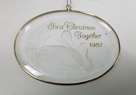 Hallmark Keepsake Ornament First Christmas Together 1987 Acrylic - €7,68 EUR
