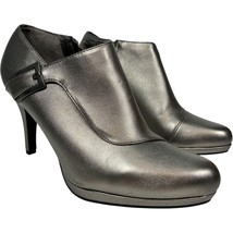 LifeStride X-Ecute Velocity with Memory Foam Zip-up Silver 3.75in heels ... - $36.07 CAD