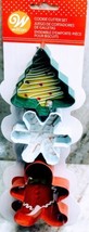 Gingerbread Man/Star/Christmas Tree Cookie Cutter Set 3 Pc Wilton Holidays - $24.74
