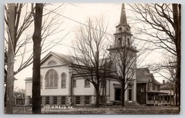 Williamson NY RPPC Beautiful Church And Homes c1910 Real Photo Postcard S25 - £15.62 GBP