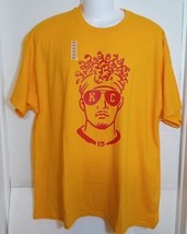 Patrick Mahomes #15 Kansas City Unisex Yellow T-Shirt 2XL - $16.83