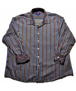 TALLIA Men’s Shirt Size XXL  Flip Cuff Multicolor Long Sleeve Button Front - £9.97 GBP