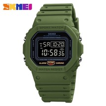 SKMEI 1628 Digital Sport Watch Men 2 Time Count Down Mens Wristwatches Fashion R - £38.40 GBP