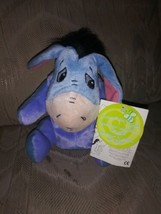 Disney Store Mechanical Wiggle Eeyore 8&quot; Talking Plush Winnie The Pooh Tested &amp; - $24.75