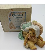 Enesco Cherished Teddies #950475 Jasmine Bear With Basket Figurine w/ Box - €12,09 EUR