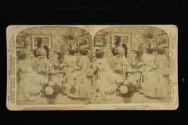 Vintage Underwood View Stereoscope Stereoview 1899 Ladies Engagement Tea... - $9.25